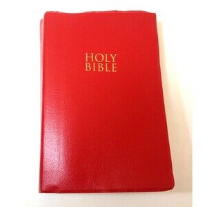 NIV Gift and Award Bible Leather Look Red Gold Letters 2011